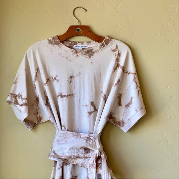 Rebecca Minkoff NWOT Marta Belted Tie-Dye T-Shirt Dress - Picture 13 of 16